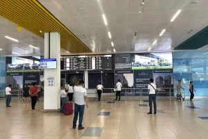 Περιμένουμε την Ομόνοια στο Almaty International Airport