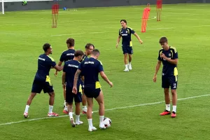 (Βίντεο-Φώτος kerkida) Η προπόνηση της Hajduk Split στο "Αλφαμέγα"