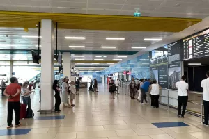 Περιμένουμε την Ομόνοια στο Almaty International Airport