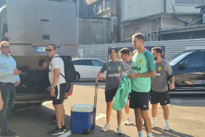 (Φώτος kerkida) Στο Stadion Ilie Oana" η ΑΕΚ