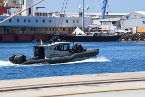 (Φώτος) Άσκηση με σενάριο τρομοκρατικής επίθεσης στο λιμάνι