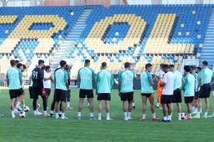 (Βίντεο-Φώτος kerkida) Η προπόνηση της ΑΕΚ στο "Stadion Ilie Oana"