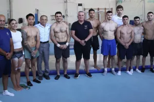 ΚΟΕ - Επίσκεψη στους χώρους προετοιμασίας των αθλητών Ενόργανης Γυμναστικής