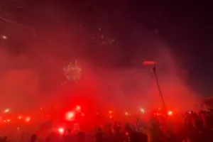 (ΒΙΝΤΕΟ/ΦΩΤΟΣ Kerkida) Έκαναν τη νύχτα μέρα οι Πορτοκαλί!