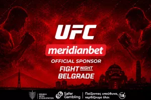 Η UFC ανακοίνωσε τη Meridianbet ως Επίσημο Χορηγό του UFC Fight Night στο Βελιγράδι