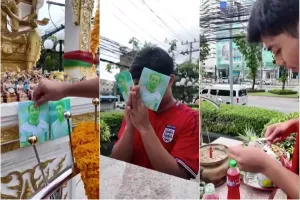 Ταϊλανδός φίλαθλος προσεύχεται για πρόκριση της Αγγλίας επί της Αργεντινής! (Βίντεο)