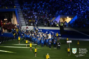 Εντυπωσιακή η παρουσία της Κυπριακής αποστολής στην Τελετή Έναρξης των Μεσογειακών Αγώνων (Φώτος)