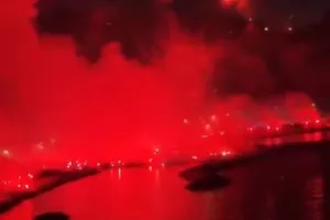 Κάηκε η Νάπολη για τα 100χρονα! (Βίντεο)