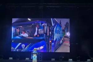 (Βίντεο kerkida) Το νέο λεωφορείο της Ανόρθωσης