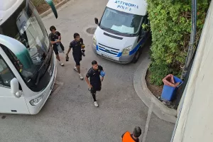 Φώτος kerkida από την άφιξη της Σεντ Τρούιντεν