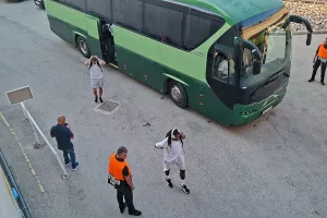 (ΒΙΝΤΕΟ/ΦΩΤΟΣ Kerkida) Άφιξη αποστολής Ομόνοιας