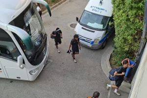 Φώτος kerkida από την άφιξη της Σεντ Τρούιντεν