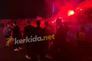 (Βίντεο kerkida)  "Σείστηκε" το ΠΑΠ στην είσοδο των παικτών