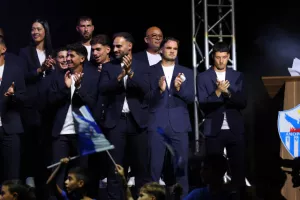 (Φώτος kerkida) Η εκδήλωση της Ανόρθωσης