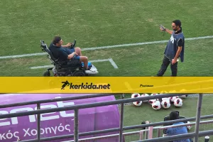 Στο γήπεδο ο Μιχαλάκης Στεργίδης