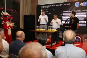 Φωτορεπορτάζ από την κλήρωση του ECOMMBX Basket League