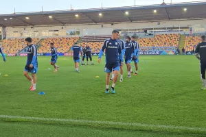 Η προπόνηση στο "Skonto Stadions" (Φώτος kerkida)