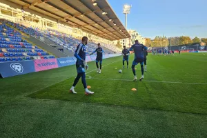 Η προπόνηση στο "Skonto Stadions" (Φώτος kerkida)