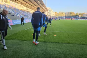 Η προπόνηση στο "Skonto Stadions" (Φώτος kerkida)