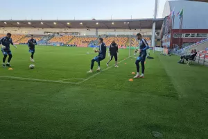 Η προπόνηση στο "Skonto Stadions" (Φώτος kerkida)