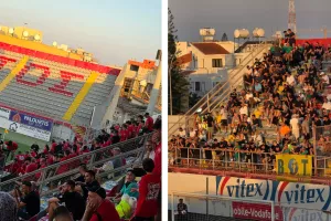 (ΦΩΤΟΡΕΠΟΡΤΑΖ) Ο κόσμος στο Νέα Σαλαμίνα-ΑΕΚ