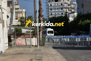 Αυξημένα μέτρα ασφαλείας έξω απ' το "Αμμόχωστος"