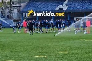 Η προπόνηση στο "Gradski Stadion Podgorica" (Φώτος/Βίντεο Kerkida)