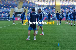 Η προπόνηση στο "Skonto Stadions" (Φώτος kerkida)