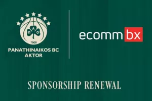 ECOMMBX × Παναθηναϊκός BC AKTOR μαζί για τρίτη συνεχόμενη χρονιά