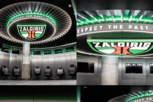 Εντυπωσιάζουν τα νέα αποδυτήρια στο γήπεδο της Ζάλγκιρις