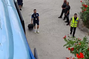 (Φώτος Kerkida) Η άφιξη της Εθνικής μας ομάδας