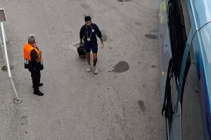 (Φώτος Kerkida) Η άφιξη της Εθνικής μας ομάδας