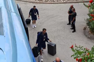 (Φώτος Kerkida) Η άφιξη της Εθνικής μας ομάδας