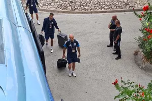 (Φώτος Kerkida) Η άφιξη της Εθνικής μας ομάδας
