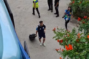(Φώτος Kerkida) Η άφιξη της Εθνικής μας ομάδας