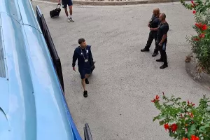 (Φώτος Kerkida) Η άφιξη της Εθνικής μας ομάδας