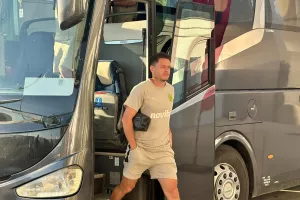 (ΦΩΤΟΣ kerkida) H άφιξη της ΑΕΚ