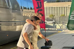 (ΦΩΤΟΣ kerkida) H άφιξη της ΑΕΚ