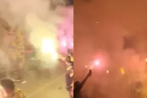 (Βίντεο kerkida) / Pyro Show και "Χρόνια πολλά αγάπη μου γλυκιά" 