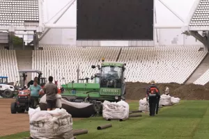 Ο Παναθηναϊκός άλλαξε όλο τον αγωνιστικό χώρο του ΟΑΚΑ