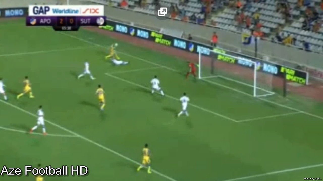 Andrija Pavlovic FANTASTİC GOAL!!! APOEL 3-0 Sutjeska