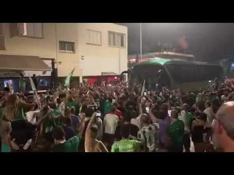 Άφιξη λεωφορείου στην Λακατάμια