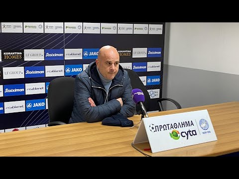 Τιμούρ Κετσπάγια μετά την νίκη της Ανόρθωσης στην Πάφο (19/1)
