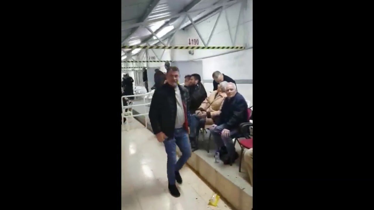 Πανηγυρισμοί Ολυμπιακών στο 1-0