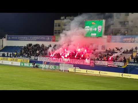 Pyro show οπαδών ΠΑΟΚ
