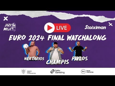 🔴 EURO 2024: JIZI MIZI LIVE WATCHALONG | Ισπανία - Αγγλία