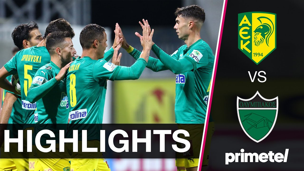 AEK - ΟΛΥΜΠΙΑΚΟΣ 1-0  Highlights  (27/09/2021)