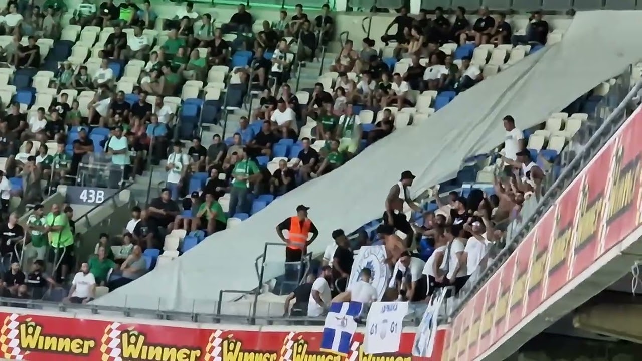 Οπαδοί Απόλλωνα στο Σάμι Οφέρ