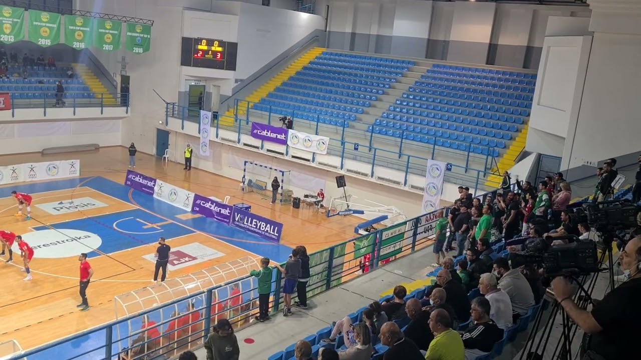 Κόσμος στον τελικό Κυπέλου Ομόνοια-Σαλαμίνα Βόλεϊ Αντρών