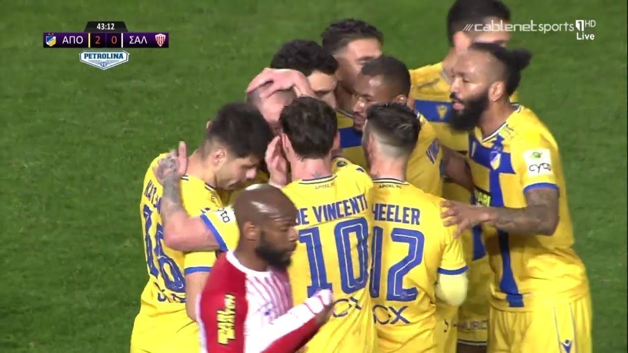ΑΠΟΕΛ - ΝΕΑ ΣΑΛΑΜΙΝΑ 3-1 Highlights  (14/02/2021)